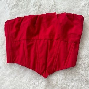 NWOT Princess Polly Bad Gal Bustier Top Red Size 0